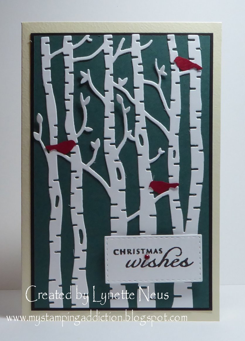 My Stamping Addiction Birch Tree Christmas and Birthday