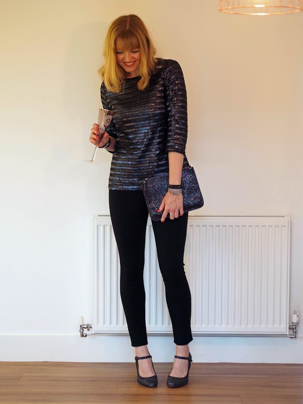 Sequin Leggings Outfit-Merry Xmas & Happy Holidays! - The Travelin