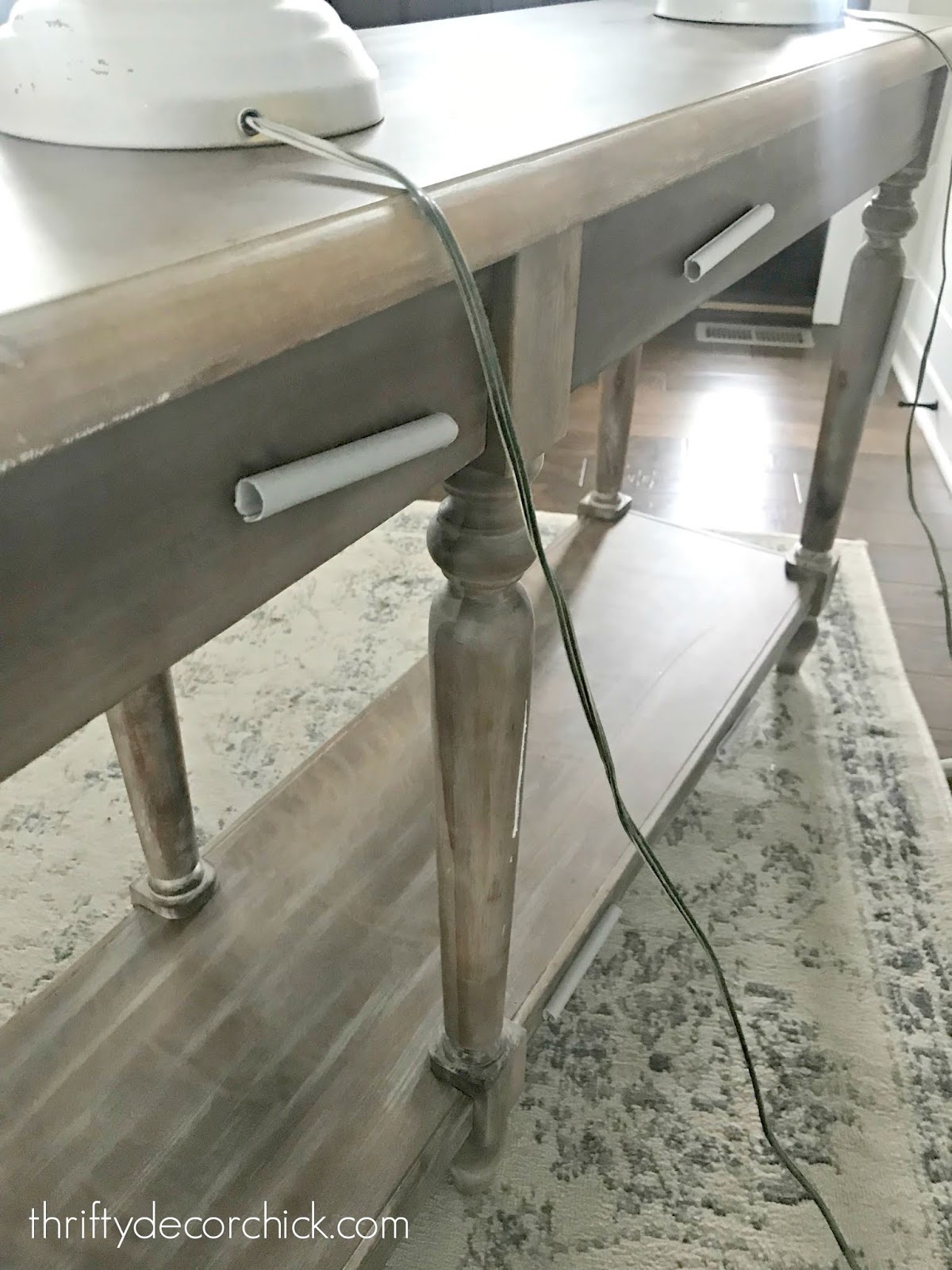 How to hide lamp cords on furniture 