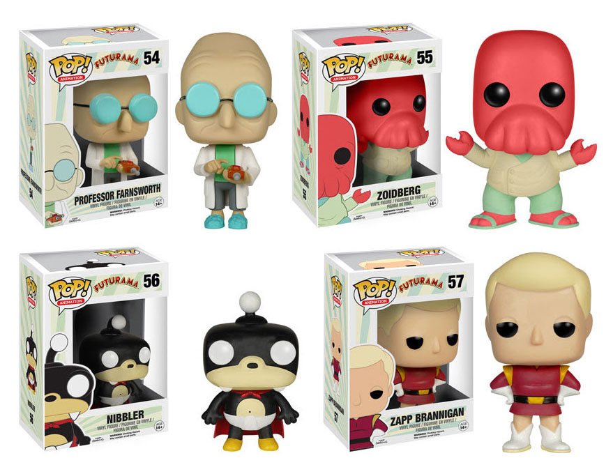 Toynami Futurama Leela PROFESOR FARNSWOR Nibbler Kidrobot action figure TV, Movie & Video Games