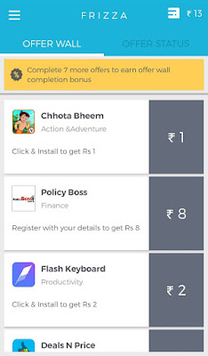 frizza app free recharge frizza app free recharge