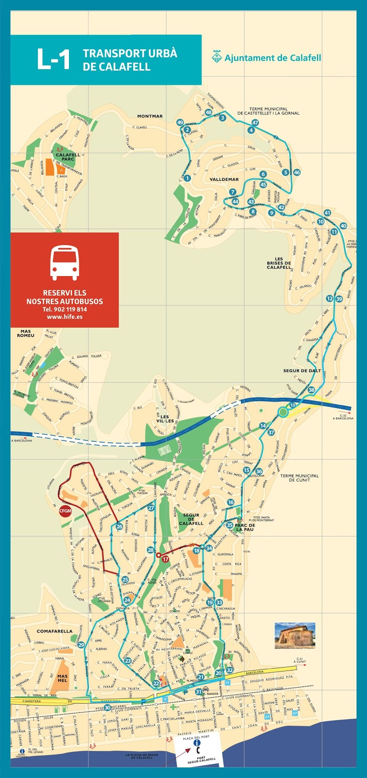 BLOG DE SEGUR DE CALAFELL El transporte urbano de Calafell funcionará