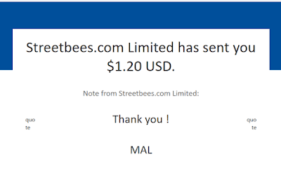 streetbees payment proof