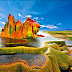 Fly Geyser, hot showers unique pavonine