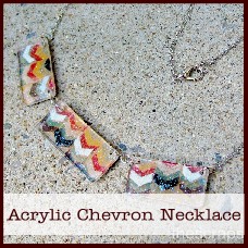 acrylic chevron necklace