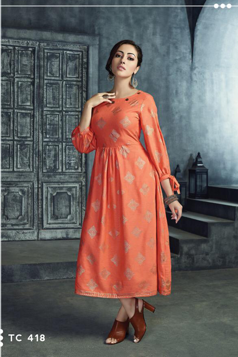 party wear frock kurti
