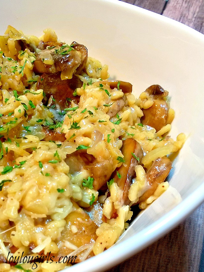 Baked Mushroom Risotto Lou Lou Girls