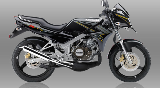 Update harga , warna dan striping baru Kawasaki Ninja 150R 2014 terlihat semakin segar . . .