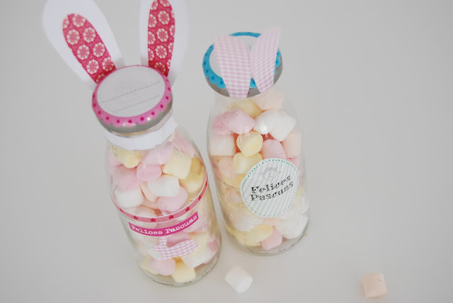 chuches para pascua. Easter candy in a bottle