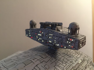 Star Wars, Empire Strikes Back. reveal, scale model, Fiber optics