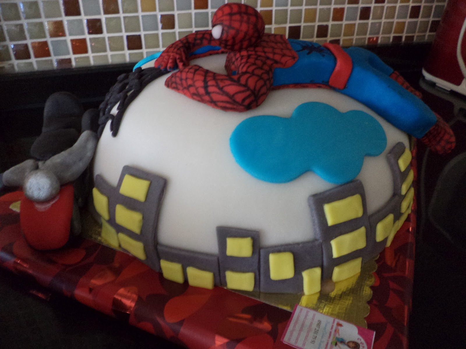 spiderman pasta Carino Butik Pasta Antalya Butik Pasta ve Kurabiye