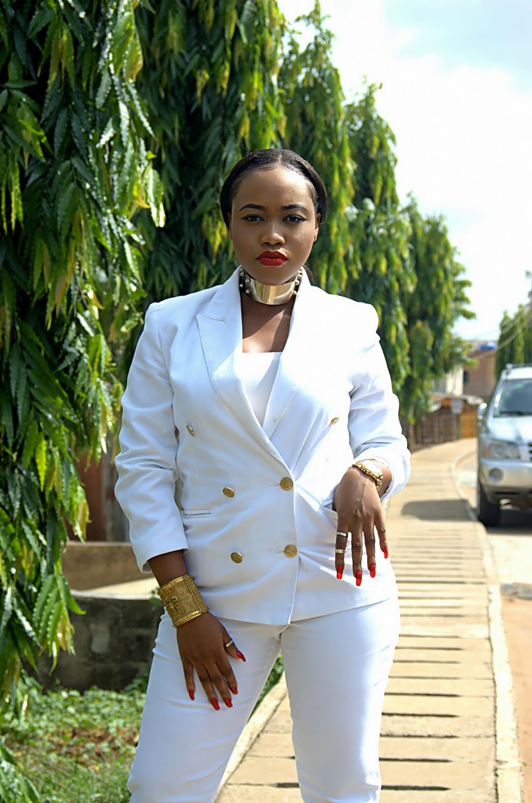 THE BEST WAY TO STYLE A WHITE PANT SUIT  Lagos City Chic by Mary Edoro