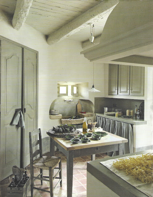 Côté Maison kitchen edited by lb for linenandlavender.net, http://www.linenandlavender.net/2009/07/heart-of-home.html