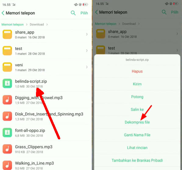 extract font oppo
