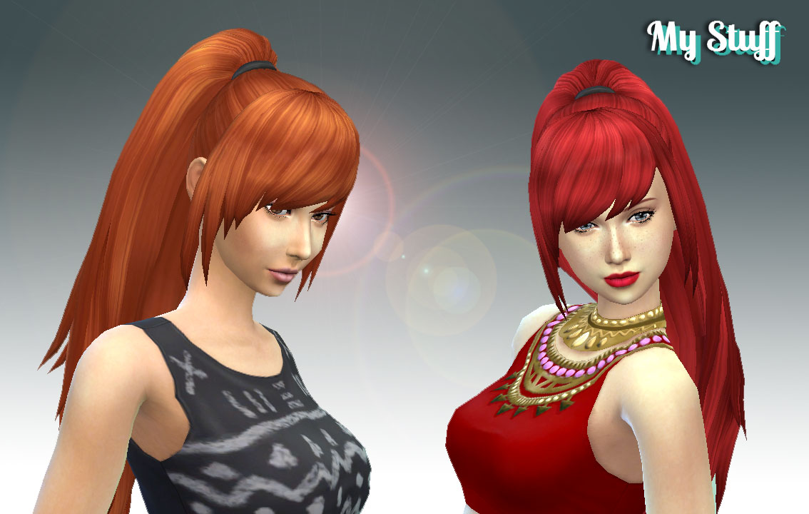 My Sims 4 Blog Fashion Ponytail Hair by Kiara24
