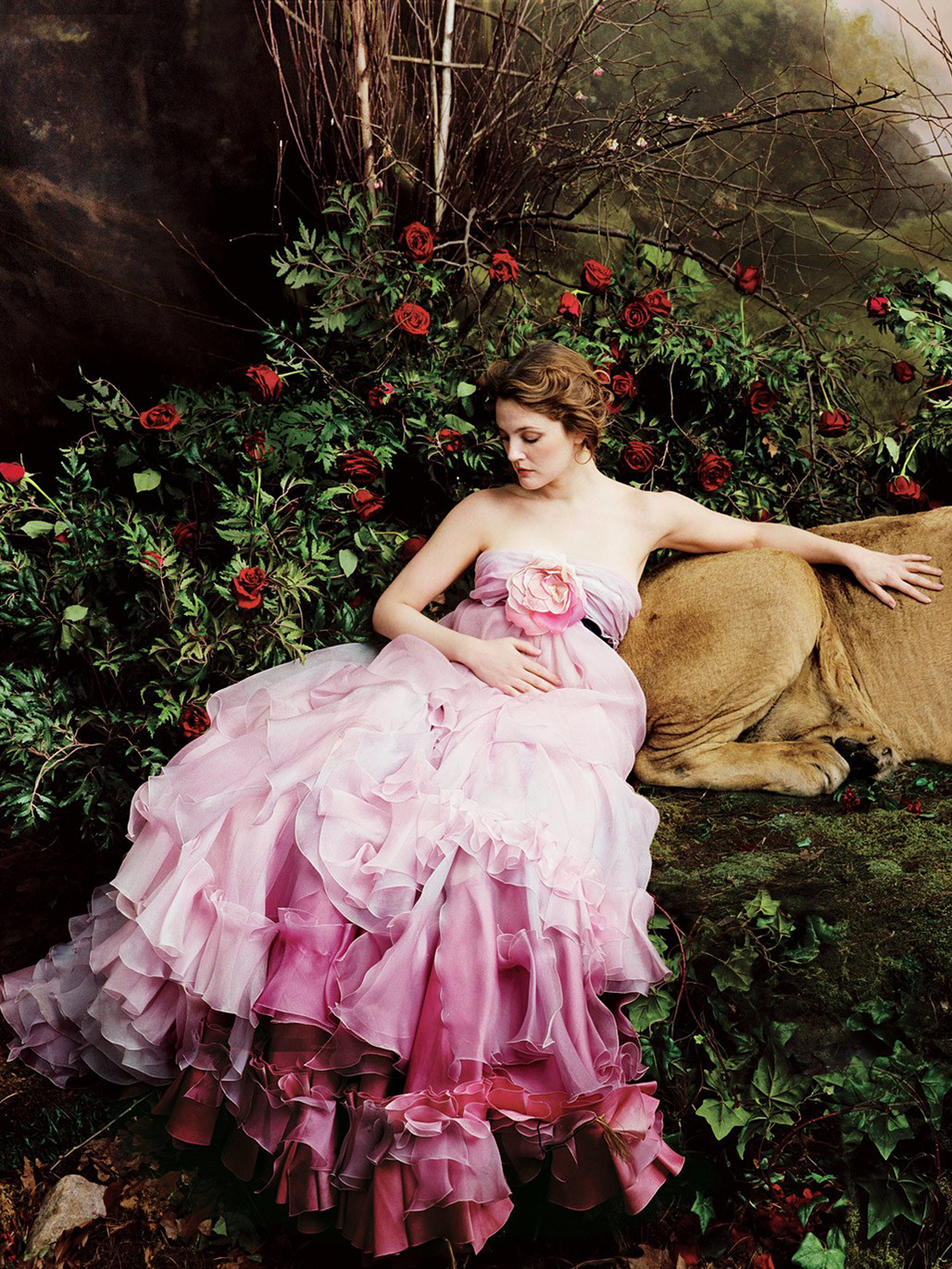 39 Lolas: Drew Barrymore by Annie Leibovitz for Vogue US April 2005