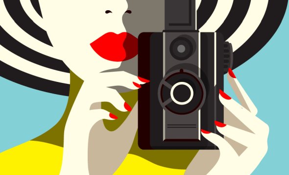 As minimalistas ilustrações com toques fashion e de pop art de Malika Favre Malika Favre ilustrações fashion minimalistas coloridas pop art espaço negativo