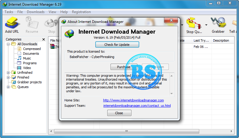 serial number internet download manager 6.19 free