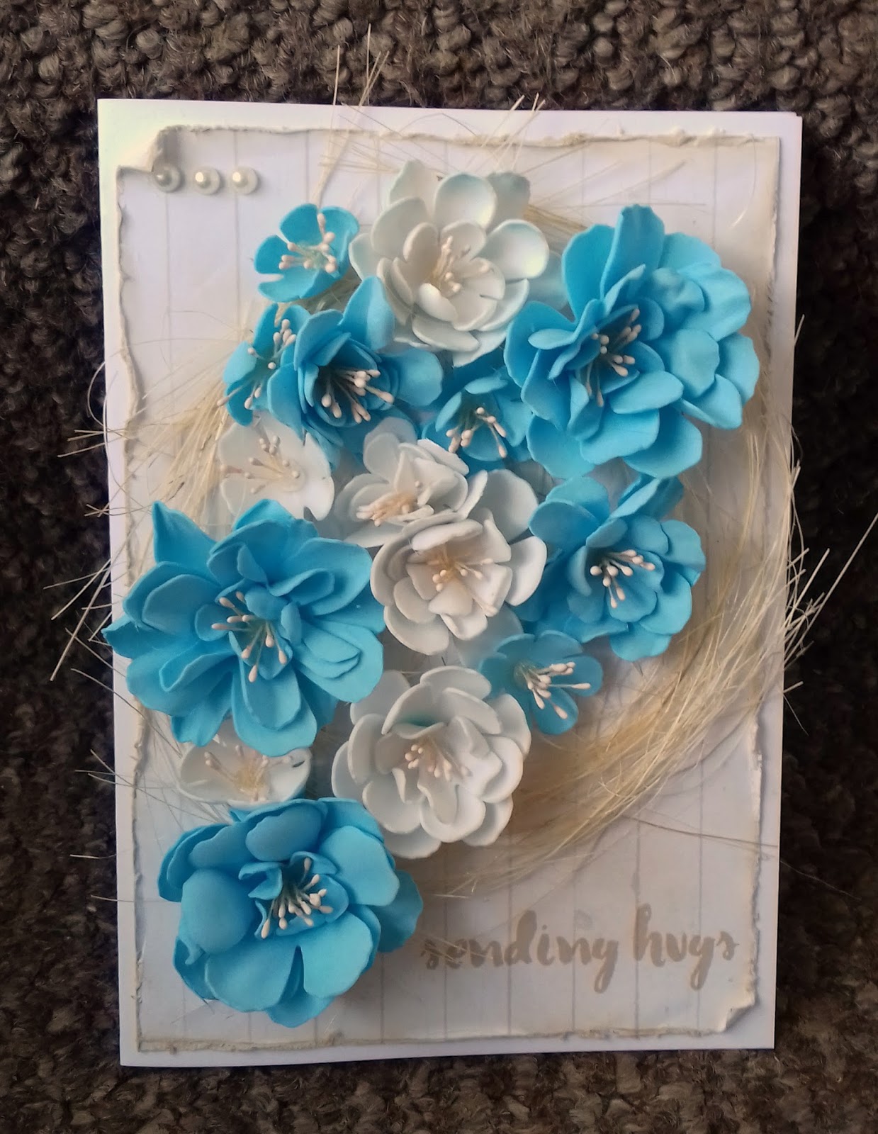 Home is where the craft is..... New Fleurs Flower Forming Foam DT