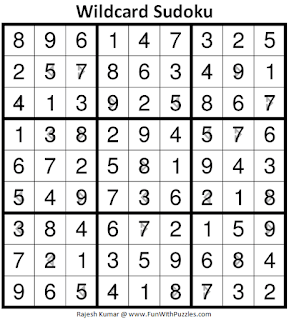 Answer of Wildcard Sudoku Puzzle (Daily Sudoku League #221)