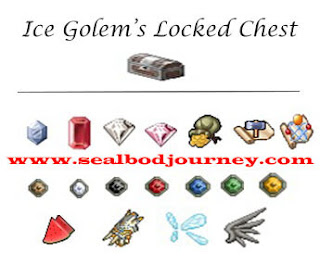 Seal Online BoD, Ice Golem Box, Daftar Item