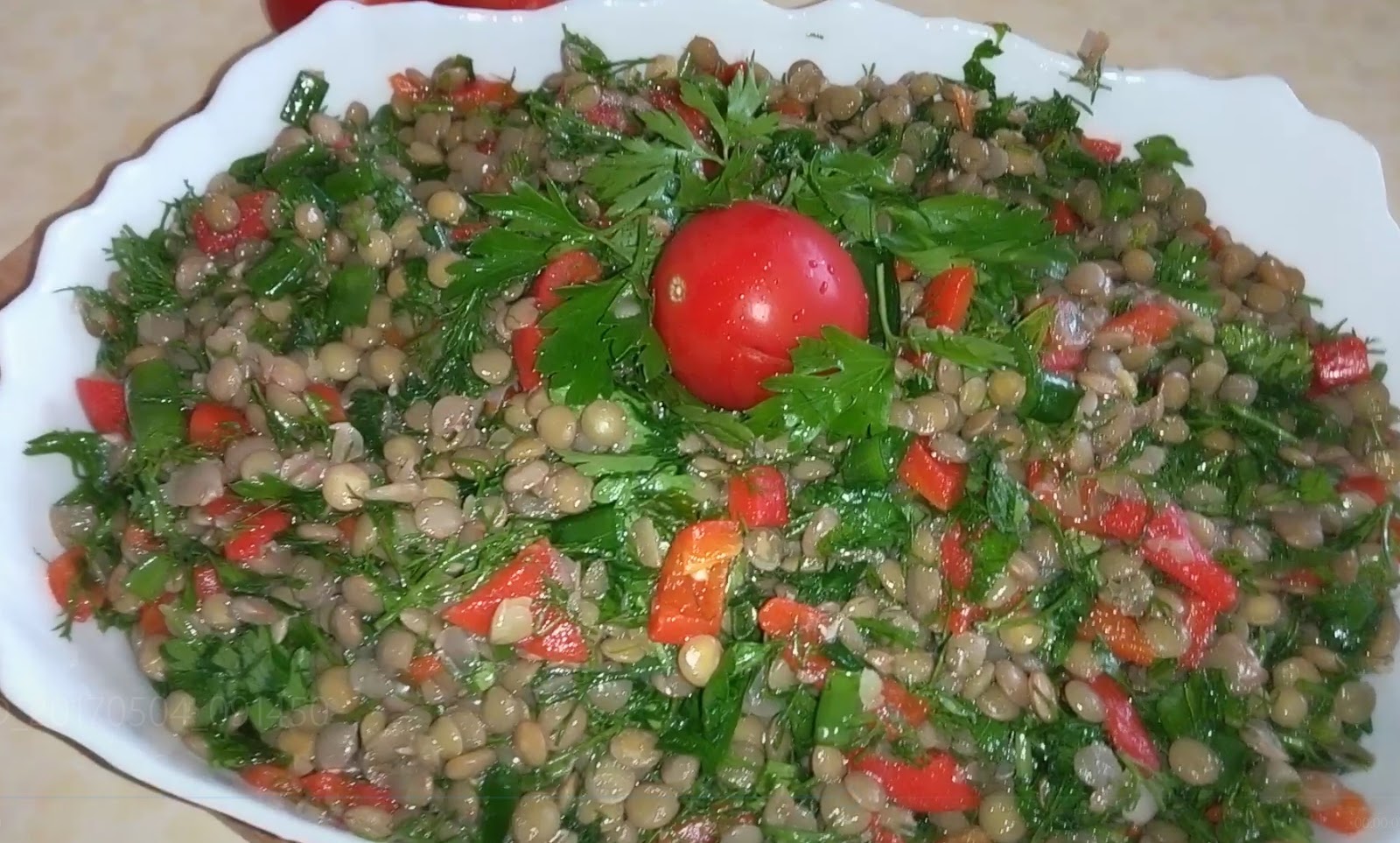 Yeşil Mercimek Salatası Nasıl Yapılır Videosu Yeşil Mercimek Salatası Nasıl Yapılır Videosu