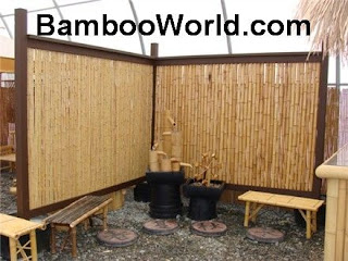 sekat ruangan minimalis dari bambu