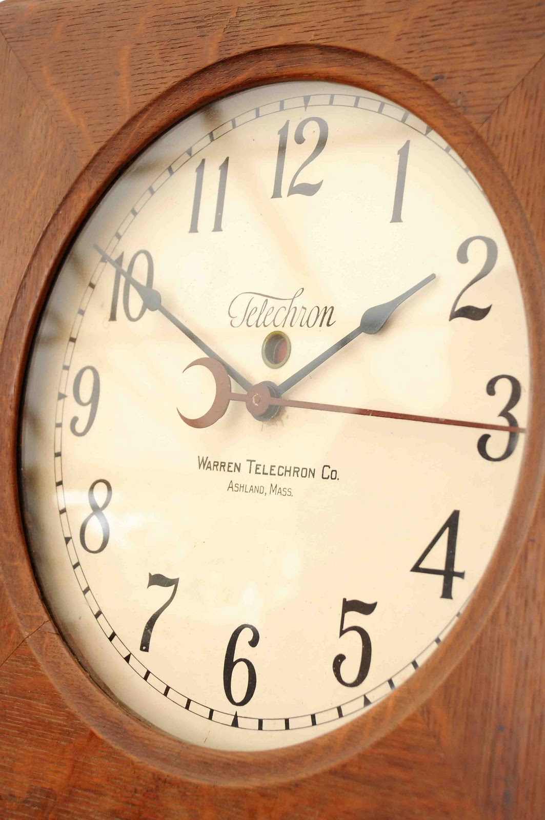 Old Vintage Gallery Electric Clock "Telechron" USA Circa Early 1920