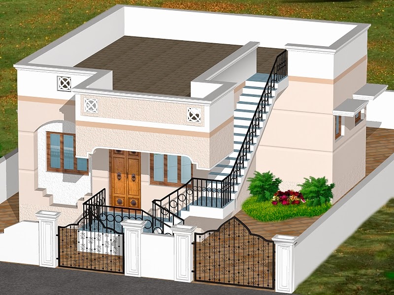 INDIAN HOMES - HOUSE PLANS - HOUSE DESIGNS - 775 SQ. FT | INTERIOR