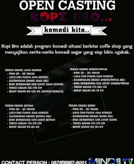 cari info casting mengisi acara program komedi di tv info open casting program acara komedi lawak di tv