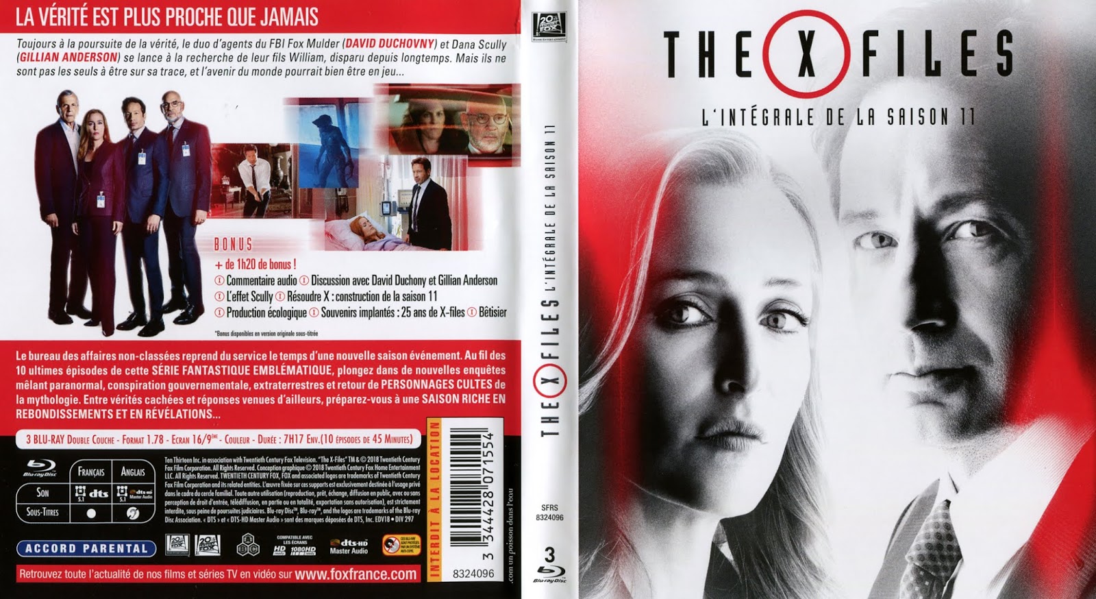BLU-RAY JAQUETTES BLU-RAY: X Files Saison 11