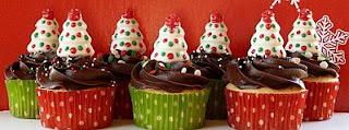 Cupcakes o Magdalenas de Navidad, parte 3