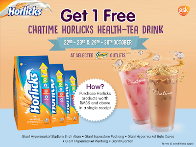 Horlicks Malaysia FREE Chatime Drink Promo