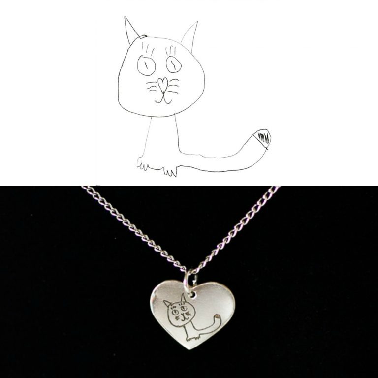 Turn Kids Art into Jewelry Still Playing School