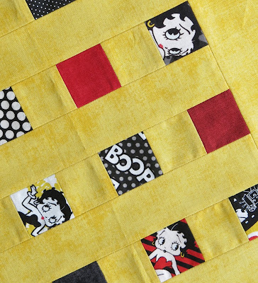 Betty Boop fabrics collection - Camelot - Cushion in progress