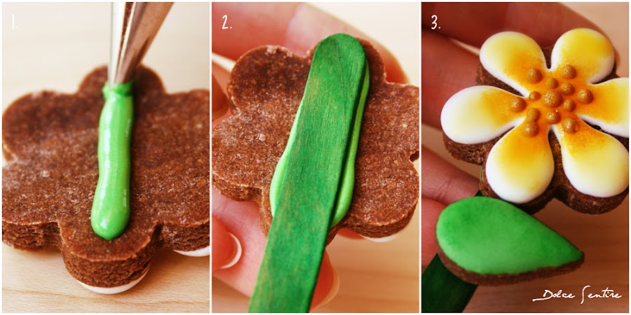 Flores de Pascua: Cómo hacer galletas 3D. Nivel II {Foto Tutorial}