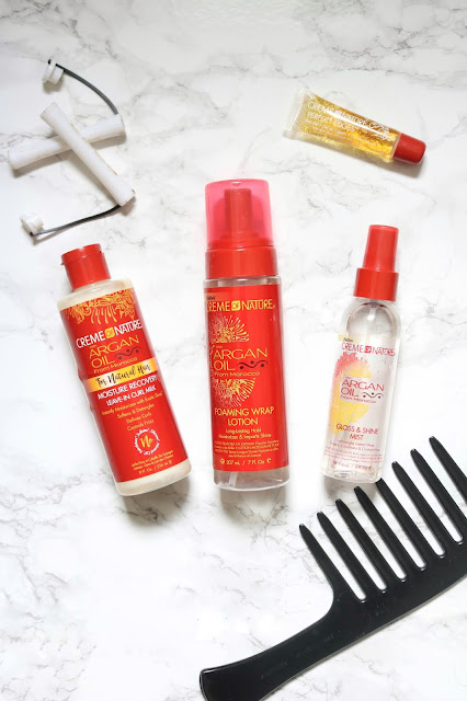 3 Products My Relaxed Hair Loves For Braid-outs!| Creme of Nature Argan Oil Products| HairliciousInc.com