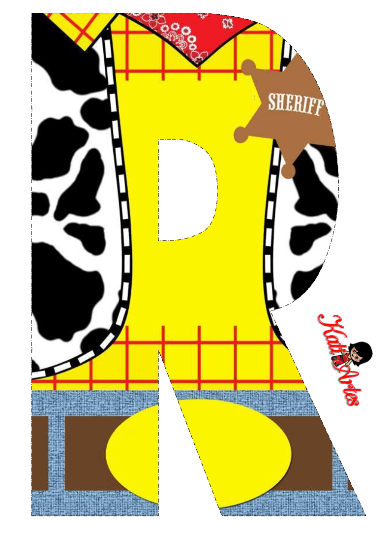 Alfabeto de Woody. Toy Story. Oh my Alfabetos!