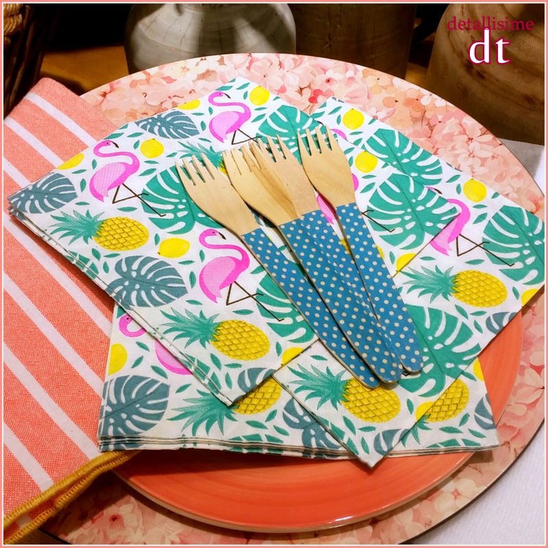 tenedores grandes de madera