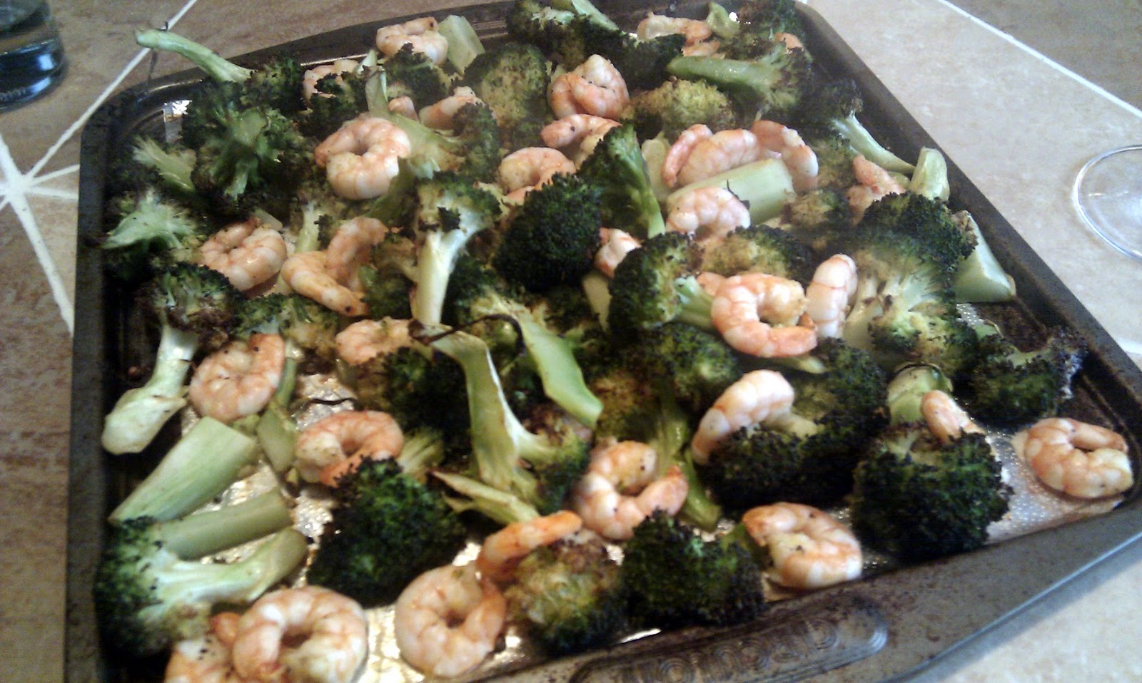Good Food Etc. Melissa Clark's Roasted Broccoli with Shrimp