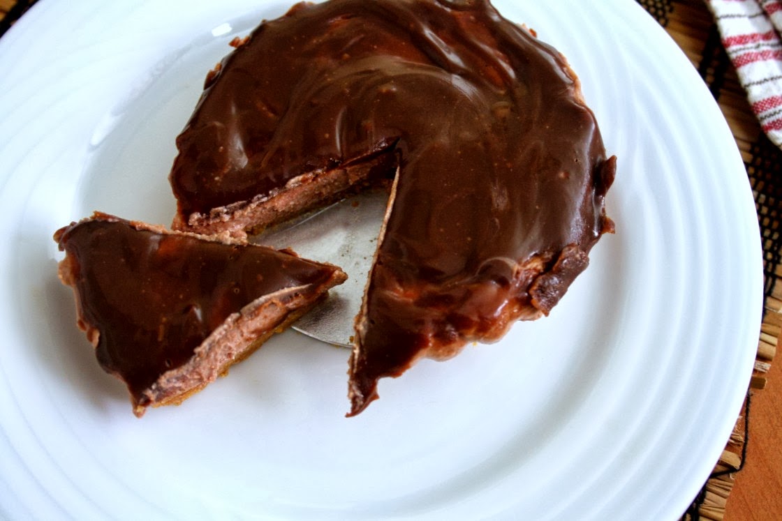 Eggless Chocolate Cheesecake with Chocolate Glaze A Tale of a Drenched Cheesecake!