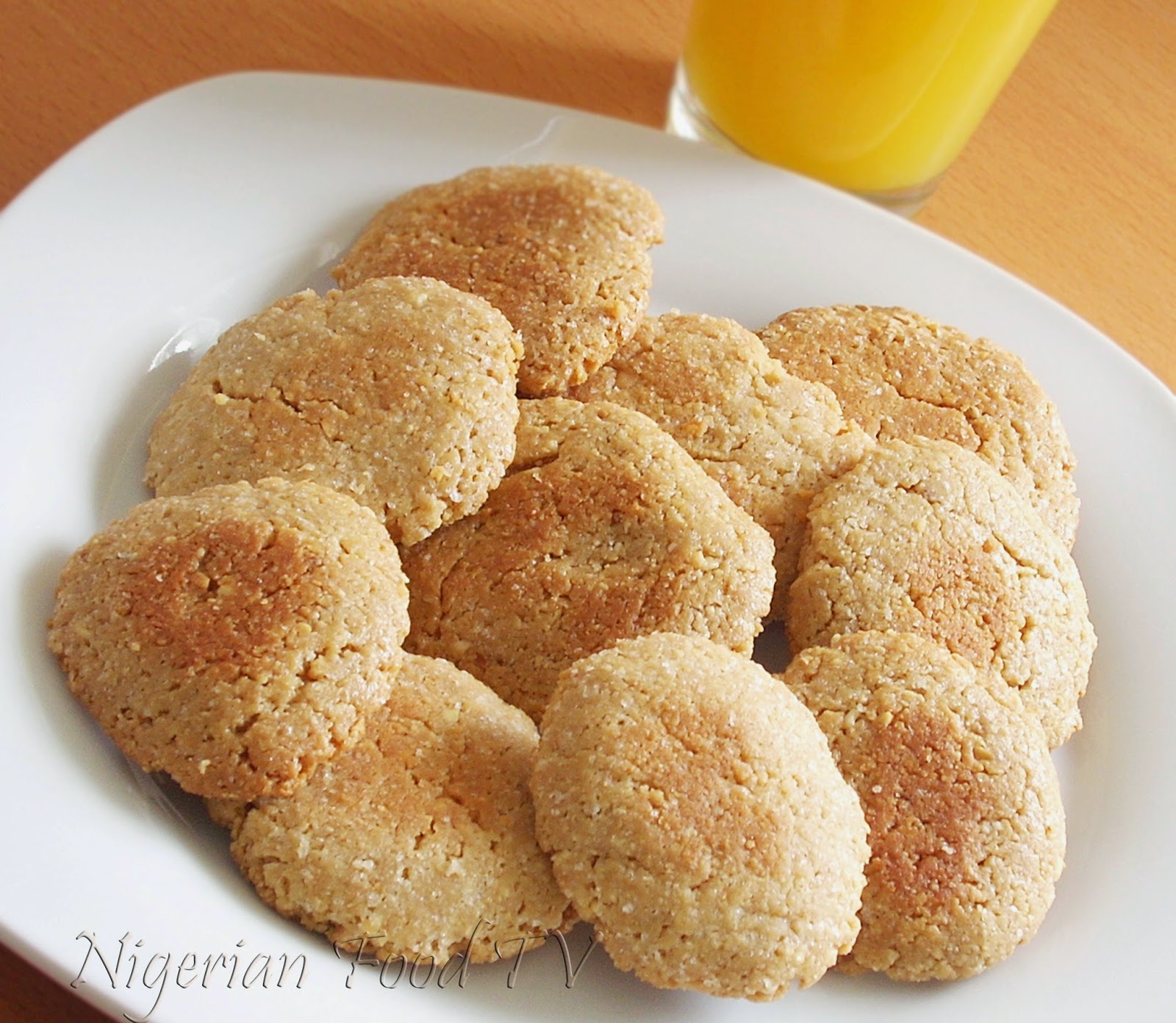 Homemade Peanut Cookies, nigerian food tv, groundut biscuits