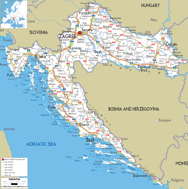 Croatia road map