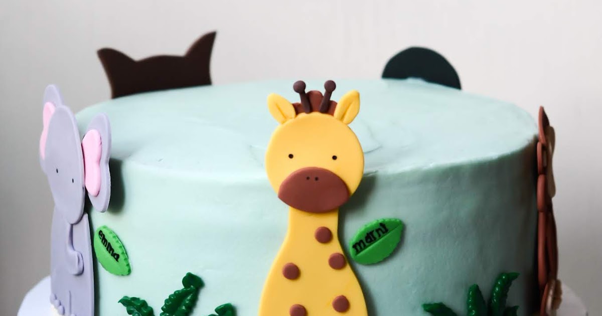 i heart baking! animal kingdom birthday cake