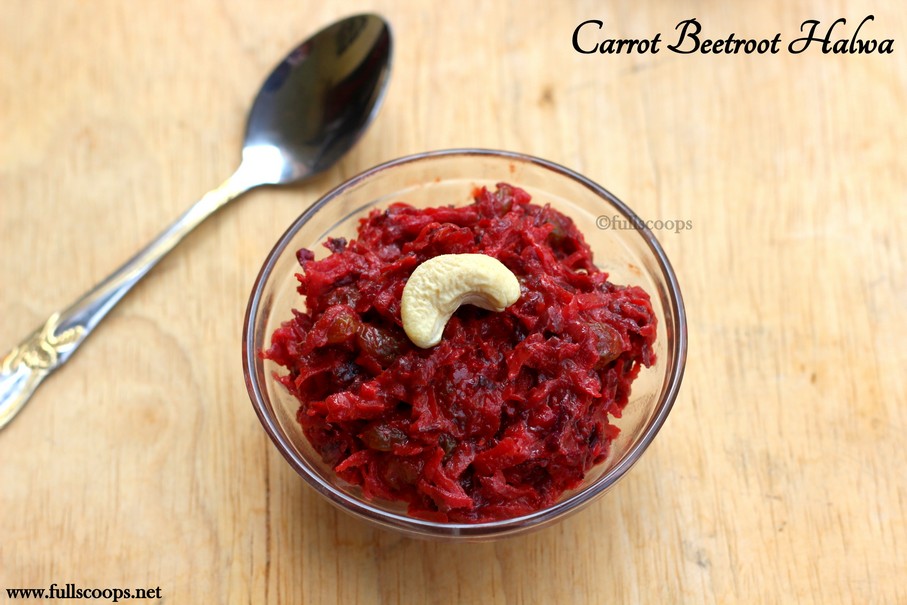 Carrot Beet Root Halwa in Microwave Full Scoops A food blog with