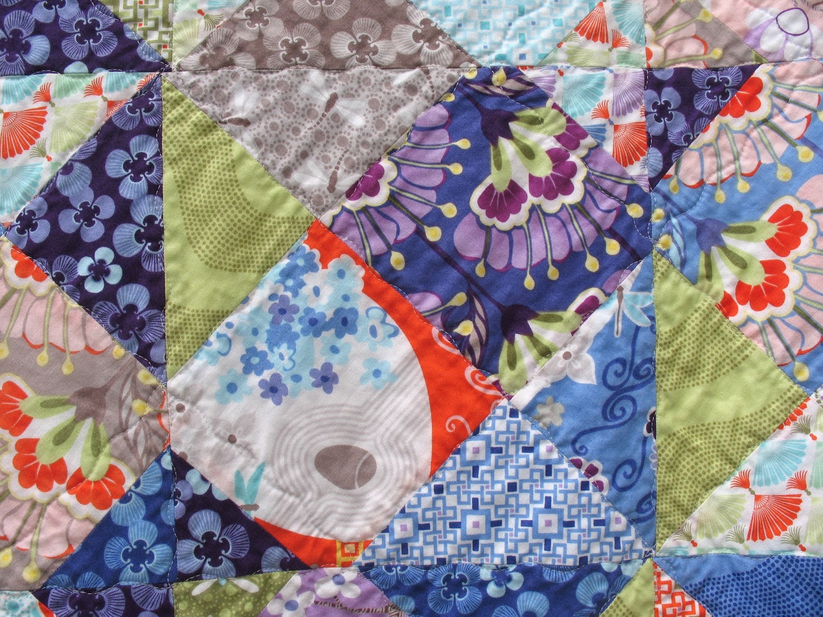 Ye Olde Diagonal 9 Patch Quilt in Good Fortune (71)