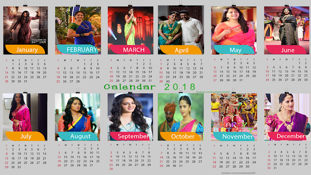 Anushka Shetty 2018 Calendar