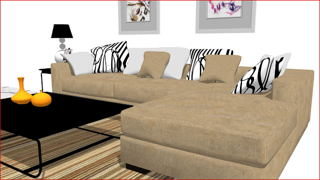 free sketchup model sofa #8-details