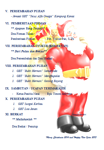 Contoh Liturgi Natal Atau Tata Ibadah Perayaan Natal Contoh Liturgi Natal Atau Tata Ibadah Perayaan Natal