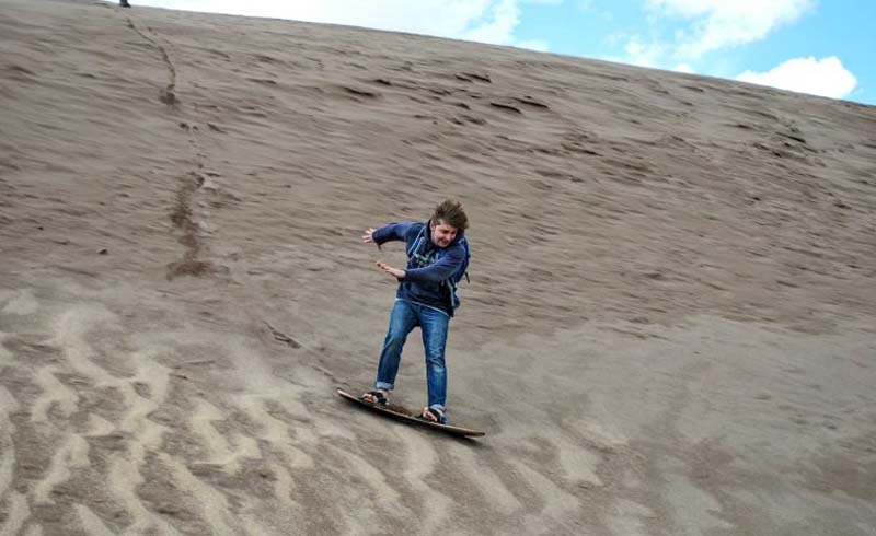 Honorable mention: Sand surfer